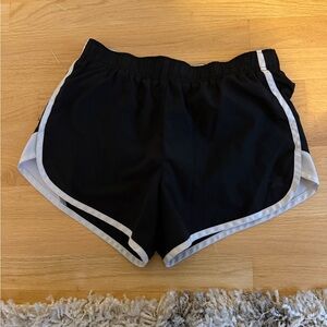 Women's Black Shorts with White Trim